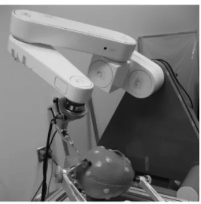 Fig. 5 Overview of the skull drilling system  =Fig. 4 NeuroMate robot 