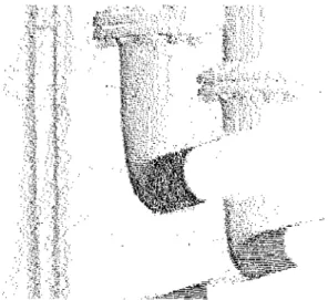 Fig. 3.  Point cloud taken from a factory facility by laser radar.