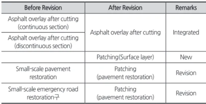 Table 10. Patching Item Category