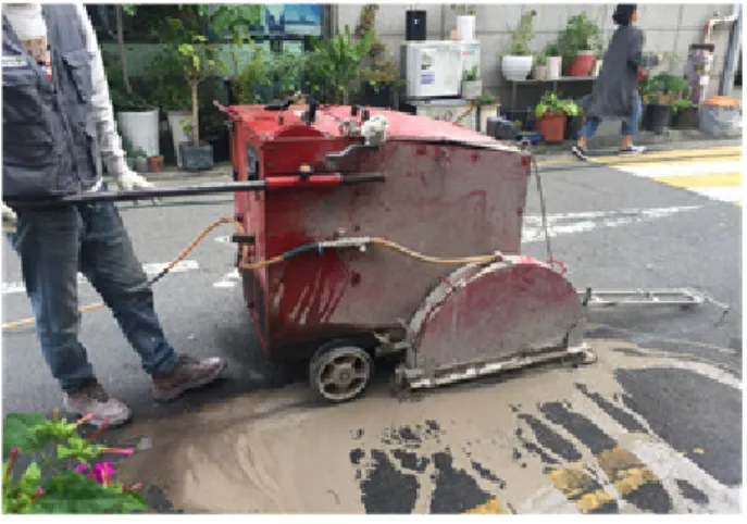 Fig. 3. Conventional Dry Road Cutter (Ex. Daekwang Co.)