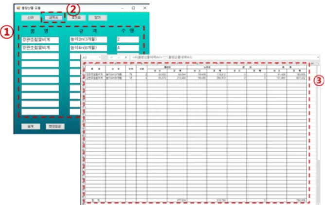 Fig. 13. Automated quantity takeoff and generating reportFig. 12. BIM-based temporary work support system 
