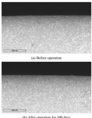 Fig. 7 Cross-sectional microstructure of plunger coated by  WC-Co-Cr powder