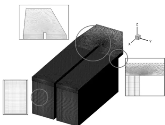 Fig. 4. Mesh of a battery pack without case(node : 966, 493).