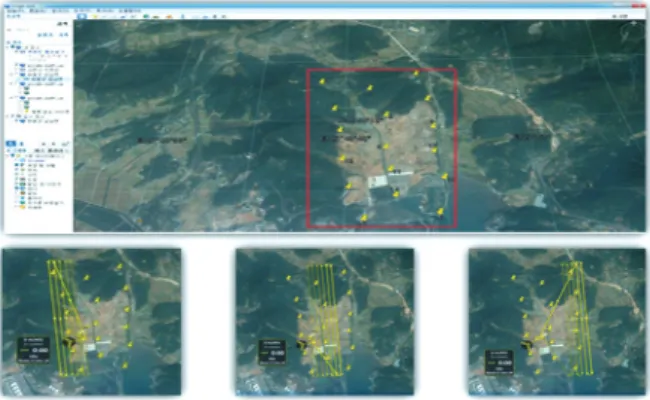 Fig. 6. On-Site flight area &amp; planned flight path