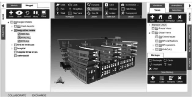 Fig. 7. Example of cloud BIM collaboration tool based on cloud  computing system(※ source : BIM 360 GLUE)