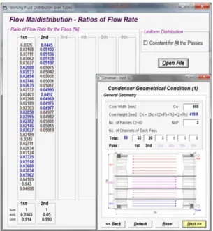 Fig. 7 Dialog windows of the 1D code