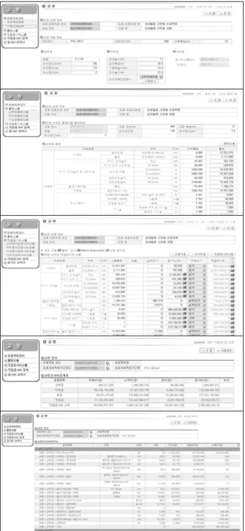 Fig. 10. Typical work type approximate quantities prediction  algorithm(bridge) 출된다.  Fig