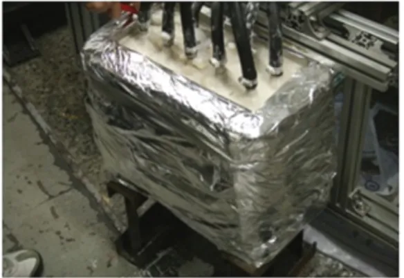 Fig. 3의  그래프는  Heat piston 온도가  130°C일  경 우  엔진  냉각수  pump의  회전수에  따른  냉각수의  온 도변화  곡선이다