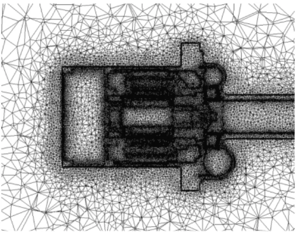 Fig. 2 Grid model of whole configuration
