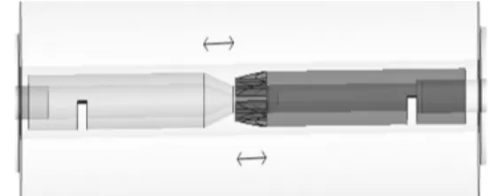 Fig. 4 Cross-sectional view of the connecting surface in  smoothing plane connector