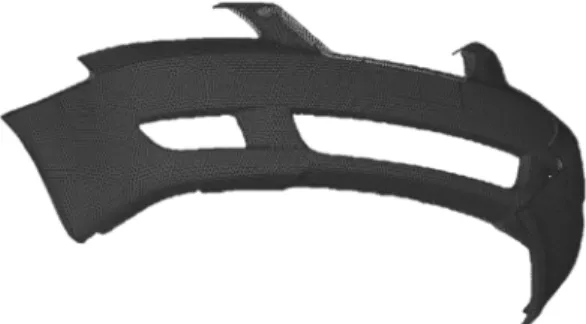 Fig. 1 Finite element model of the front bumper