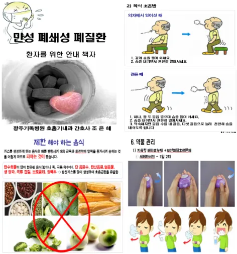 Figure 1. A sample of a booklet for COPD patients.