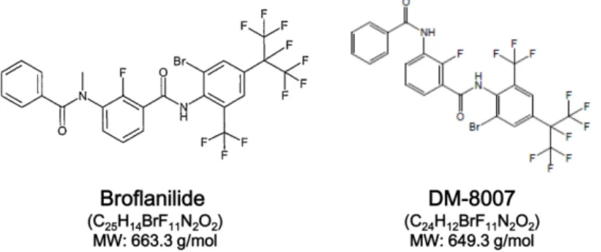 Fig. 2. Metabolic pathway of broflanilide in soybean, tomato and cabbage.