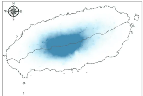 Fig. 1. Study area for the optimal sites selection of AMOS.