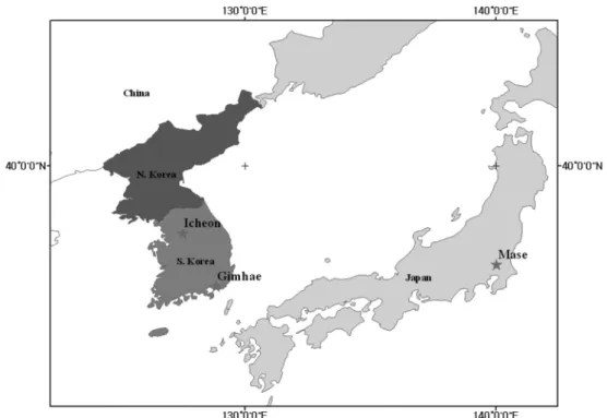 Fig. 1. Locations of study area.