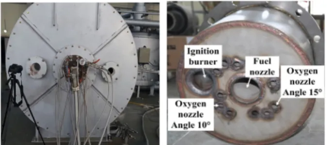 Fig. 5  Experimental apparatus with oxy-MILD combustor.
