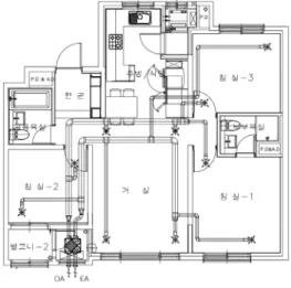 Fig. 2  59 ㎡  type apartment house.