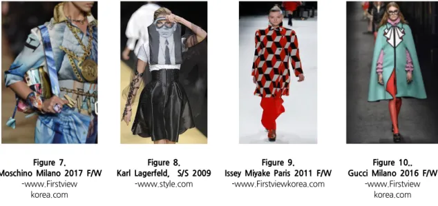 Figure  7.  Moschino  Milano  2017  F/W  -www.Firstview korea.com Figure  8.  Karl  Lagerfeld,    S/S  2009-www.style.com Figure  9