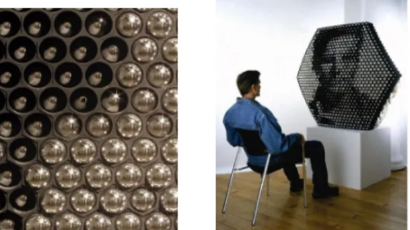 Figure  2.  Daniel  Rozin's  ‘shiny  Balls  Mirror’.  2000 -www.smoothware.com/danny