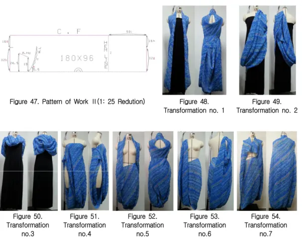 Figure  47.  Pattern  of  Work  Ⅱ (1:  25  Redution) Figure  48.  Transformation  no.  1 Figure  49