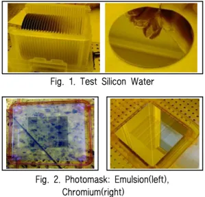 Fig. 1. Test Silicon Water