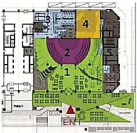 Fig.  2    Layout  of  space(K  exhibition  hall).