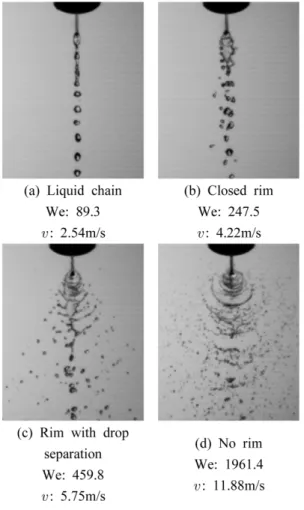 Fig. 4 Spray images of NF2 