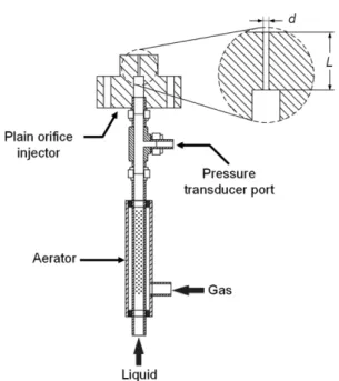Fig. 2 Schematic of injector assembly