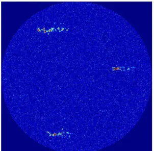 Fig. 6 Spray pattern RMS image of unapplied spray drop- drop-let breaker plate