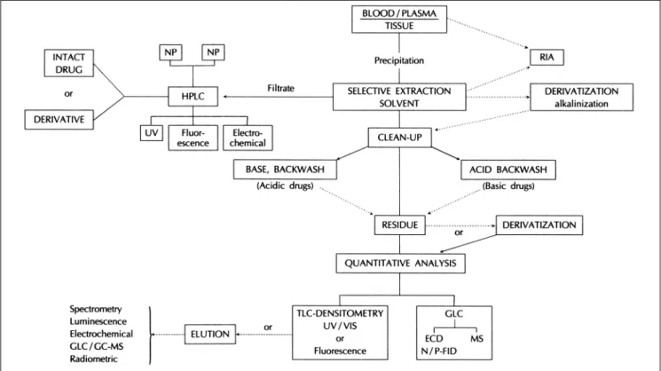 Fig. 3. Flow diagram of the analytical options available for sample processing. 