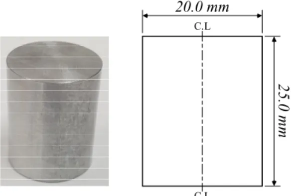 Fig. 2 Specimen of compressive test