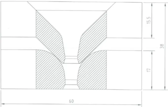 Fig. 1 Dimensions of 2 stage drawing die 