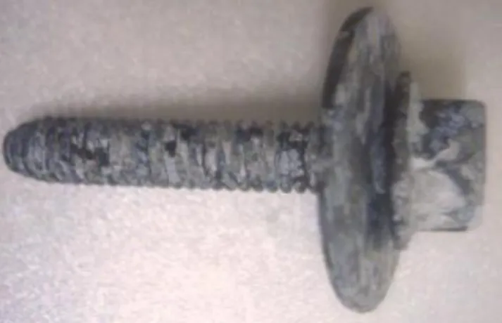 Fig. 1 An example of white storage stained steel bolt 1.  금오공과대학교  신소재공학부 
