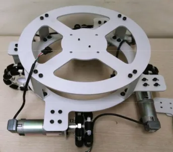 Fig. 3. Driving part and frame of ball robot.