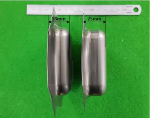 Table 2 Forming limit stroke according to the spm  Stroke  SPM  15mm  18mm  19mm  20mm  30  ○  ○ Ⅹ  Ⅹ  20  ○ ○ Ⅹ  Ⅹ  10  ○ ○ △  Ⅹ  5  ○ ○ ○  △ 