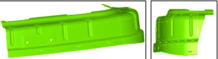 Fig. 1 3D model of seat side cushion panel 