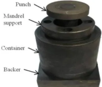 Fig. 4 Dimension of conical die and mandrel and spring  type wire material for simulation 