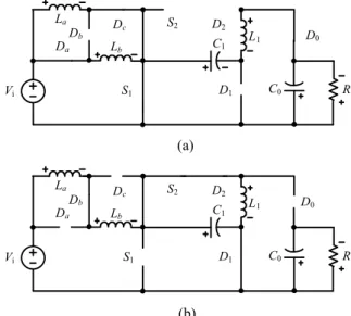 Fig. 5. Operating  modes  of  the  suggested  converter: 
