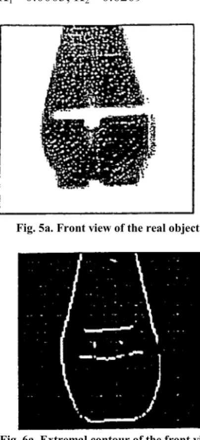 Fig. 6a. Extremal contour of the front view.  Fig. 6b. Extremal contour of the top view