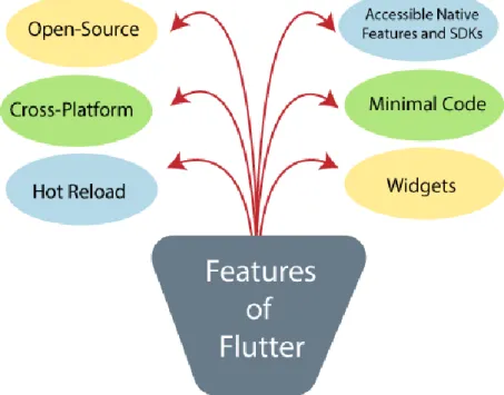 Hình 1.1: Các tính năng của Flutter 