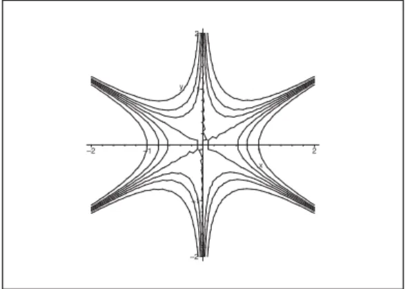 Figure 46: (a) The system of curves u(x, y) = c.