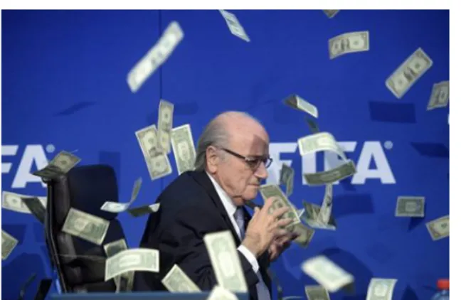 Hình  ảnh của FIFA bị ảnh hưởng nghiêm trọng  vì những bê bối tham nhũng. (Ảnh: EPA) 