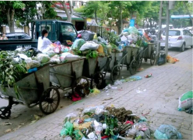 Bảng 12: Phương tiện thu gom rác của công ty Môi trường Thành Vinh  tại phường Hưng Đạo 