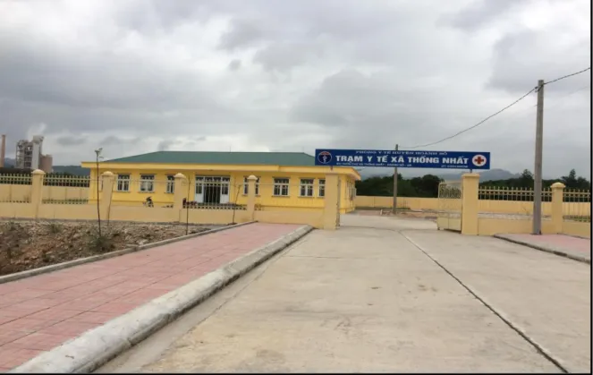 Hình 1.8. Trạm Y tế xã Thống Nhất, huyện Hoành Bồ, đưa vào khai thác   sử dụng năm 2017 