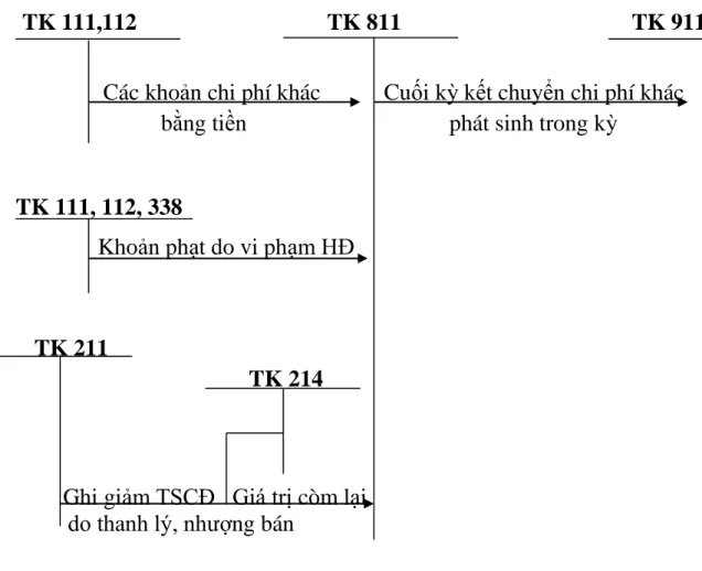 Sơ đồ 1.10: Sơ đồ kế toán chi phí khác (theo QĐ48/2006-BTC) 