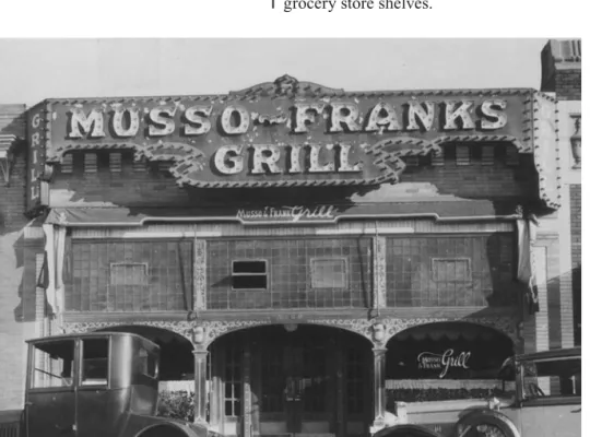 Figure 1.9 Musso-Franks Grill  in Hollywood in 1928.