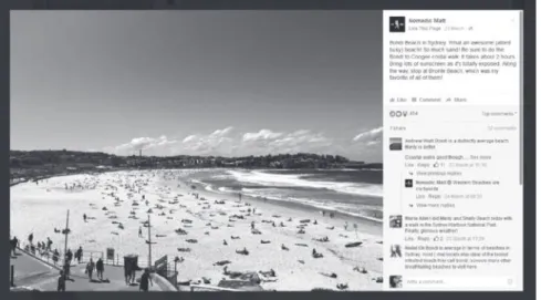 Figure 5.3  Screenshot of Bondi Beach post