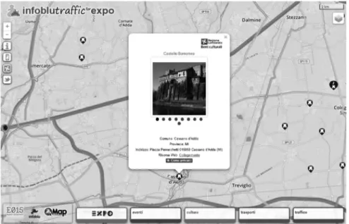 Fig. 1. Example of E015 real-time data available through the Infoblu Trafﬁc app