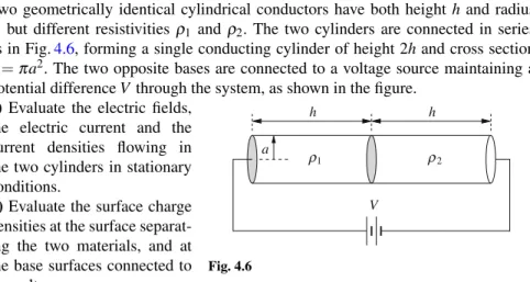 Fig. 4.6a)Evaluate the electric fields,