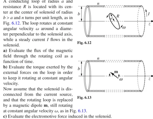 Fig. 6.13a)Evaluate the flux of the magnetic